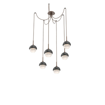 Cabochon Round 6pc Swag Multi-Pendant (1289|SCB0093-06-BB-WL-C01-L3-MB)