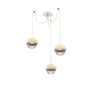 Cabochon Round 3pc Swag Multi-Pendant (1289|SCB0093-03-WI-C-C01-L1-TR)