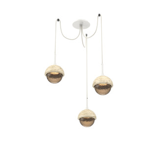 Cabochon Round 3pc Swag Multi-Pendant (1289|SCB0093-03-WI-B-C01-L3-TR)