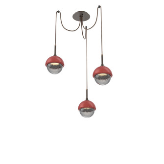 Cabochon Round 3pc Swag Multi-Pendant (1289|SCB0093-03-FB-S-C01-L1-RE)