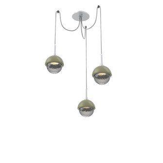 Cabochon Round 3pc Swag Multi-Pendant (1289|SCB0093-03-CS-S-C01-L3-GE)