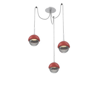 Cabochon Round 3pc Swag Multi-Pendant (1289|SCB0093-03-CS-S-C01-L1-RE)