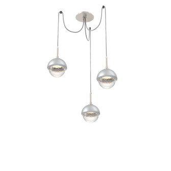 Cabochon Round 3pc Swag Multi-Pendant (1289|SCB0093-03-BS-C-C01-L1-CS)