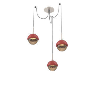 Cabochon Round 3pc Swag Multi-Pendant (1289|SCB0093-03-BS-B-C01-L3-RE)