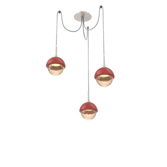 Cabochon Round 3pc Swag Multi-Pendant (1289|SCB0093-03-BS-A-C01-L3-RE)