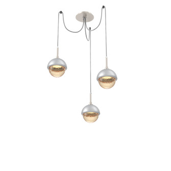 Cabochon Round 3pc Swag Multi-Pendant (1289|SCB0093-03-BS-A-C01-L3-CS)