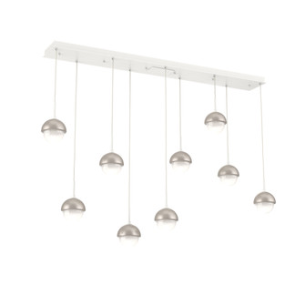 Cabochon Linear 9pc Multi-Pendant (1289|PLB0093-09-WI-WL-C01-L3-BS)