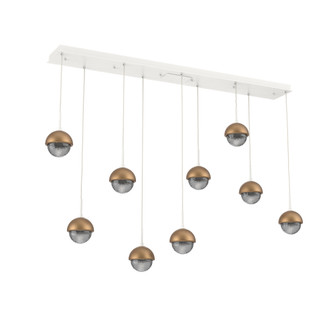 Cabochon Linear 9pc Multi-Pendant (1289|PLB0093-09-WI-S-C01-L3-NB)