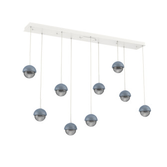 Cabochon Linear 9pc Multi-Pendant (1289|PLB0093-09-WI-S-C01-L3-BU)