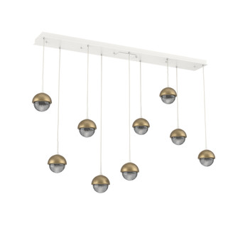 Cabochon Linear 9pc Multi-Pendant (1289|PLB0093-09-WI-S-C01-L1-GB)