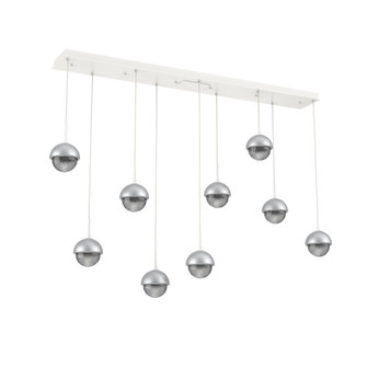Cabochon Linear 9pc Multi-Pendant (1289|PLB0093-09-WI-S-C01-L1-CS)