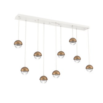 Cabochon Linear 9pc Multi-Pendant (1289|PLB0093-09-WI-C-C01-L3-NB)