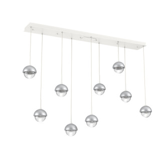 Cabochon Linear 9pc Multi-Pendant (1289|PLB0093-09-WI-C-C01-L3-CS)