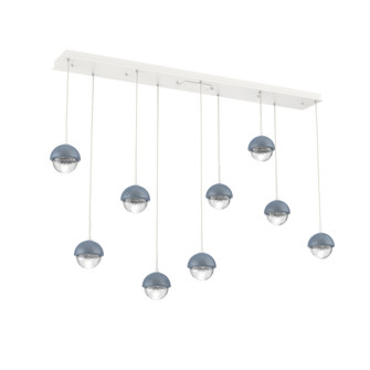 Cabochon Linear 9pc Multi-Pendant (1289|PLB0093-09-WI-C-C01-L3-BU)