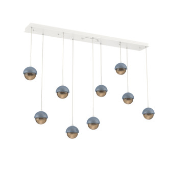 Cabochon Linear 9pc Multi-Pendant (1289|PLB0093-09-WI-B-C01-L3-BU)