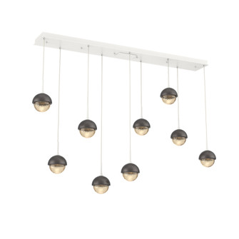 Cabochon Linear 9pc Multi-Pendant (1289|PLB0093-09-WI-A-C01-L3-GP)