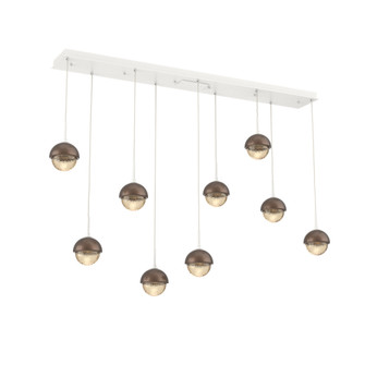 Cabochon Linear 9pc Multi-Pendant (1289|PLB0093-09-WI-A-C01-L3-BB)