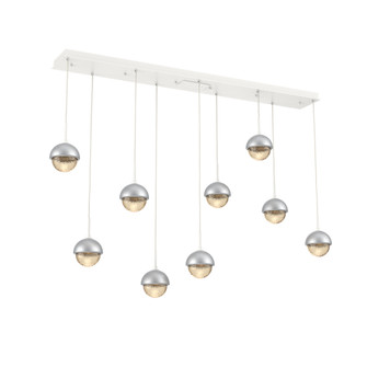 Cabochon Linear 9pc Multi-Pendant (1289|PLB0093-09-WI-A-C01-L1-CS)