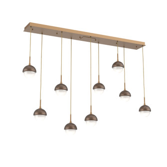 Cabochon Linear 9pc Multi-Pendant (1289|PLB0093-09-NB-WL-C01-L3-BB)