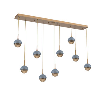 Cabochon Linear 9pc Multi-Pendant (1289|PLB0093-09-NB-B-C01-L1-BU)