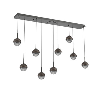 Cabochon Linear 9pc Multi-Pendant (1289|PLB0093-09-MB-S-C01-L3-FB)