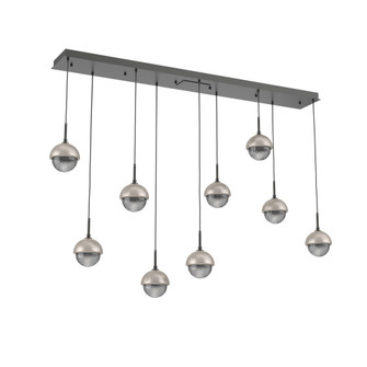 Cabochon Linear 9pc Multi-Pendant (1289|PLB0093-09-MB-S-C01-L1-BS)