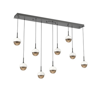 Cabochon Linear 9pc Multi-Pendant (1289|PLB0093-09-MB-B-C01-L3-WI)