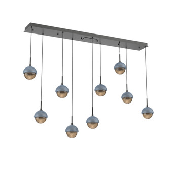 Cabochon Linear 9pc Multi-Pendant (1289|PLB0093-09-MB-B-C01-L1-BU)