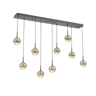 Cabochon Linear 9pc Multi-Pendant (1289|PLB0093-09-MB-A-C01-L3-BS)