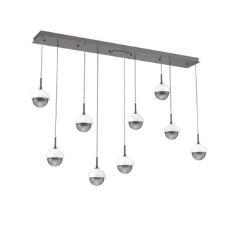 Cabochon Linear 9pc Multi-Pendant (1289|PLB0093-09-GP-S-C01-L3-WI)