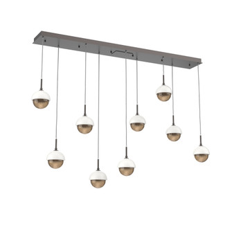 Cabochon Linear 9pc Multi-Pendant (1289|PLB0093-09-GP-B-C01-L3-WI)