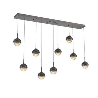 Cabochon Linear 9pc Multi-Pendant (1289|PLB0093-09-GP-A-C01-L1-MB)