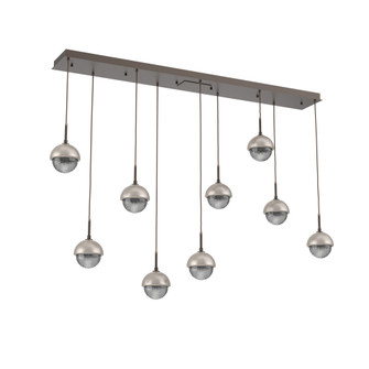 Cabochon Linear 9pc Multi-Pendant (1289|PLB0093-09-FB-S-C01-L3-BS)