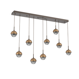 Cabochon Linear 9pc Multi-Pendant (1289|PLB0093-09-FB-S-C01-L1-NB)