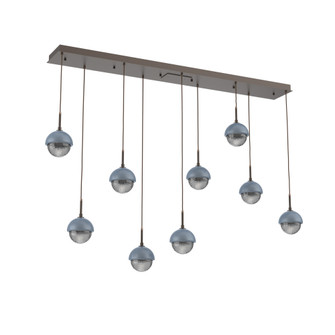 Cabochon Linear 9pc Multi-Pendant (1289|PLB0093-09-FB-S-C01-L1-BU)