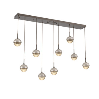 Cabochon Linear 9pc Multi-Pendant (1289|PLB0093-09-FB-A-C01-L3-BS)