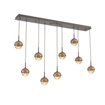 Cabochon Linear 9pc Multi-Pendant (1289|PLB0093-09-FB-A-C01-L1-NB)