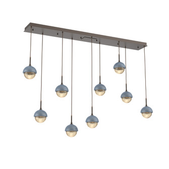 Cabochon Linear 9pc Multi-Pendant (1289|PLB0093-09-FB-A-C01-L1-BU)