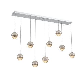 Cabochon Linear 9pc Multi-Pendant (1289|PLB0093-09-CS-A-C01-L3-BS)