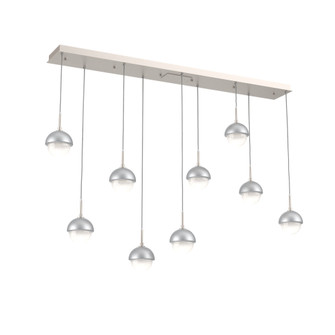 Cabochon Linear 9pc Multi-Pendant (1289|PLB0093-09-BS-WL-C01-L3-CS)