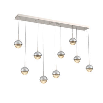 Cabochon Linear 9pc Multi-Pendant (1289|PLB0093-09-BS-A-C01-L3-CS)