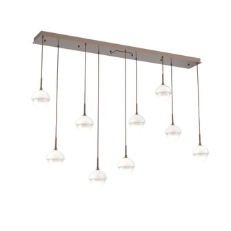 Cabochon Linear 9pc Multi-Pendant (1289|PLB0093-09-BB-WL-C01-L3-WI)