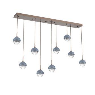 Cabochon Linear 9pc Multi-Pendant (1289|PLB0093-09-BB-C-C01-L1-BU)