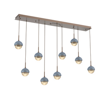 Cabochon Linear 9pc Multi-Pendant (1289|PLB0093-09-BB-A-C01-L1-BU)