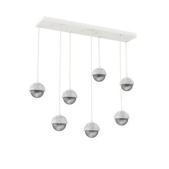 Cabochon Linear 7pc Multi-Pendant (1289|PLB0093-07-WI-S-C01-L3-WM)