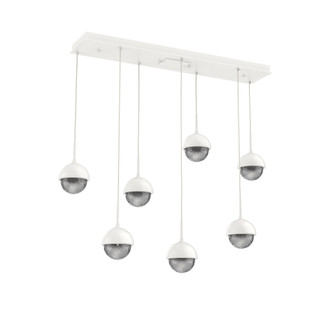 Cabochon Linear 7pc Multi-Pendant (1289|PLB0093-07-WI-S-C01-L3-MS)