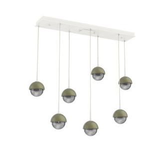 Cabochon Linear 7pc Multi-Pendant (1289|PLB0093-07-WI-S-C01-L1-GE)