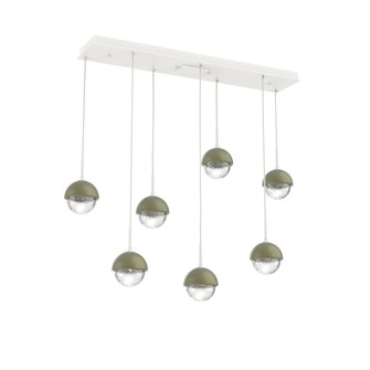 Cabochon Linear 7pc Multi-Pendant (1289|PLB0093-07-WI-C-C01-L3-GE)