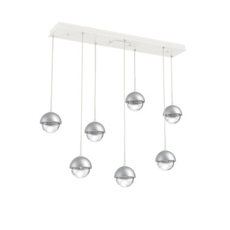 Cabochon Linear 7pc Multi-Pendant (1289|PLB0093-07-WI-C-C01-L3-CS)