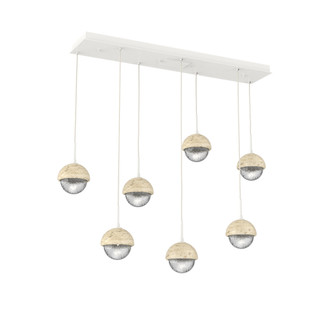 Cabochon Linear 7pc Multi-Pendant (1289|PLB0093-07-WI-C-C01-L1-TR)